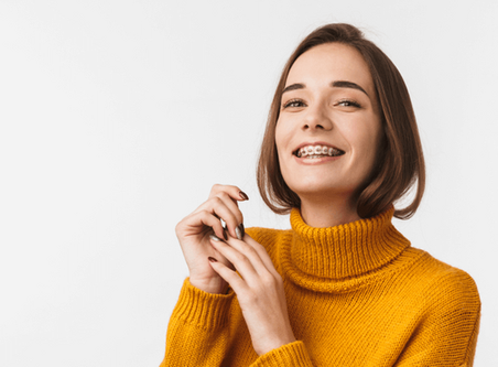 Girl with braces